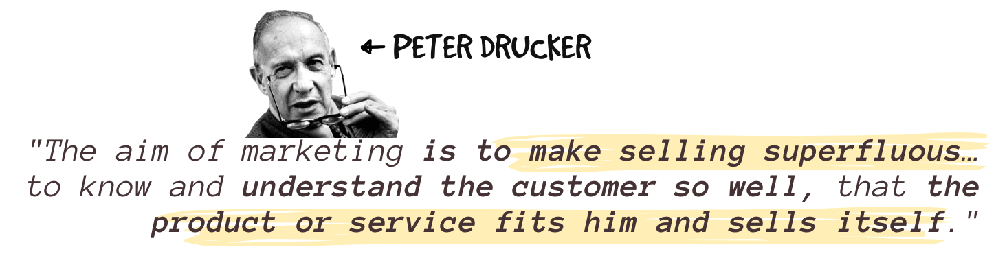 Peter Drucker: Make Selling Superfluous